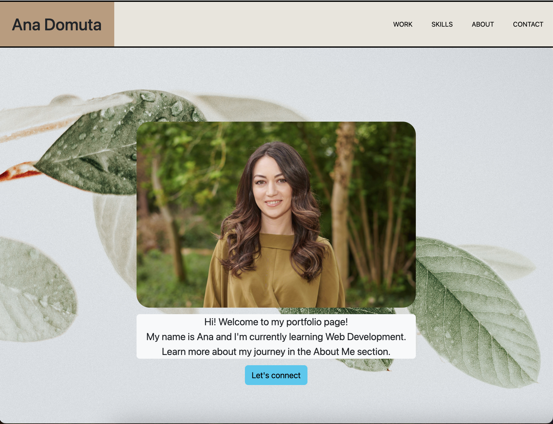 Ana Domuta | Web Developer